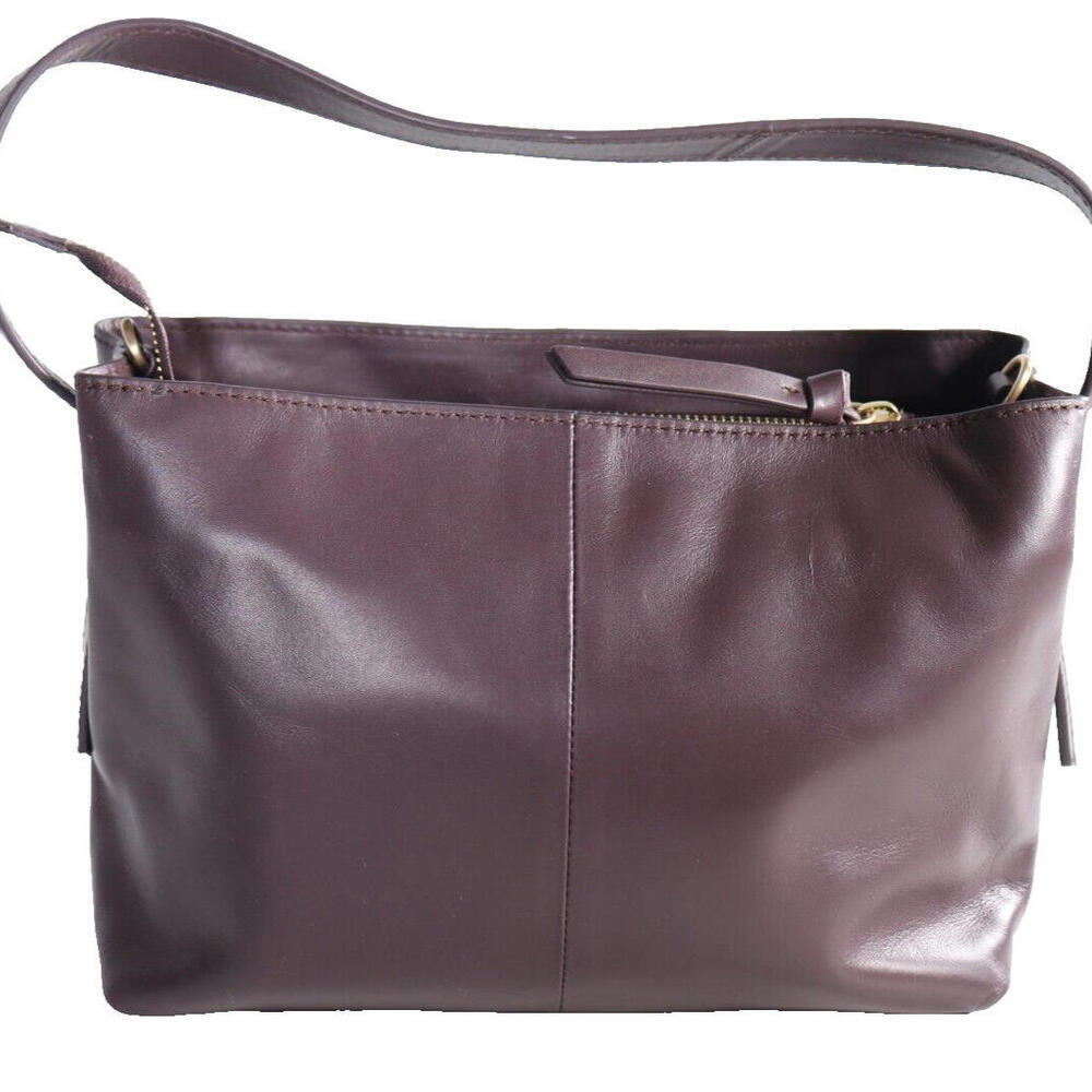 Marks & Spencer Women's One Size Maroon Faux Leather Shoulder Bag - Picture 9 of 15